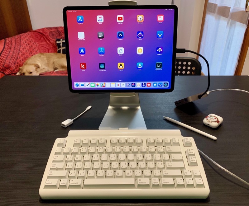 iPad with mechanical keyboard