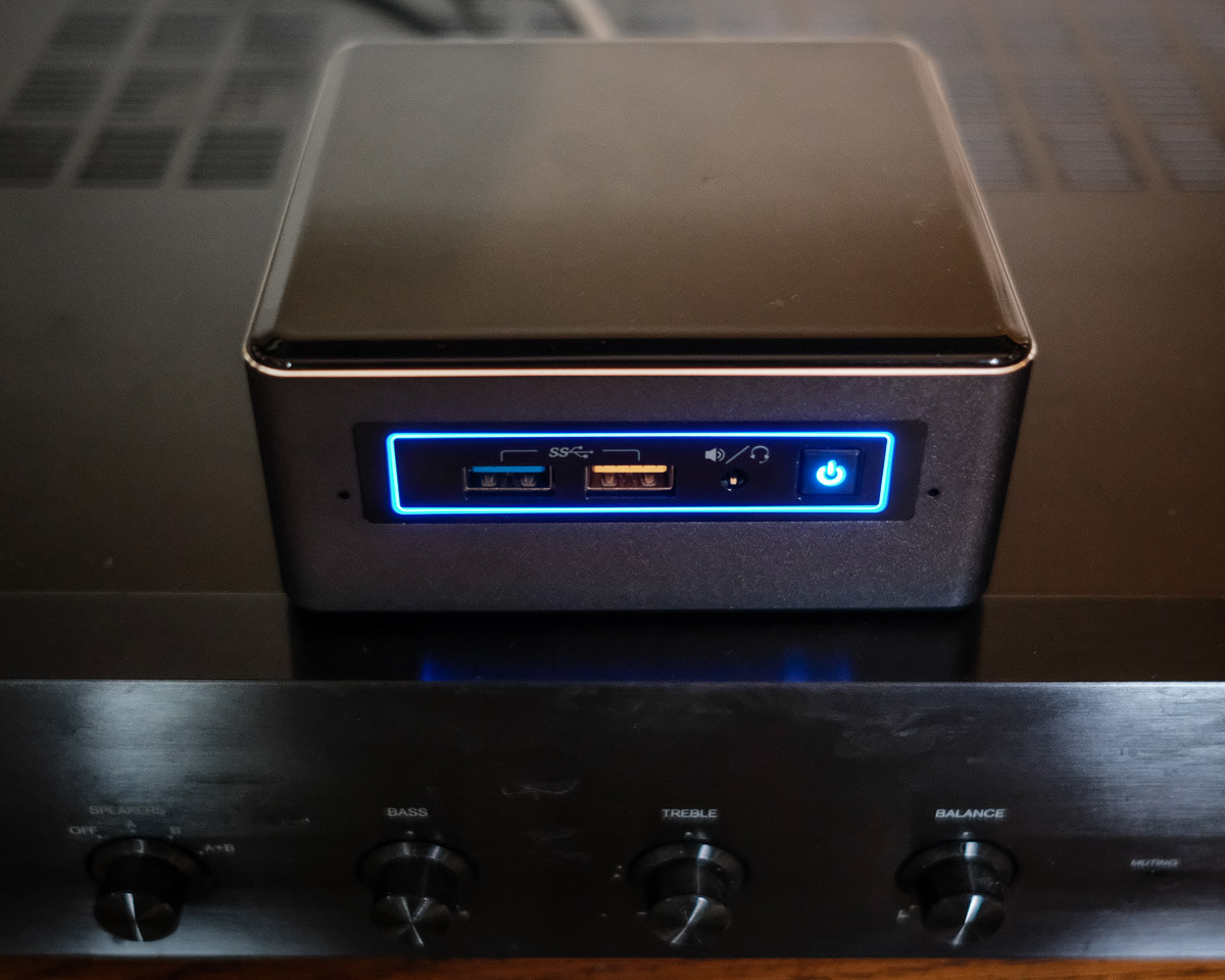 Figure 1: Intel NUC running Roon Core